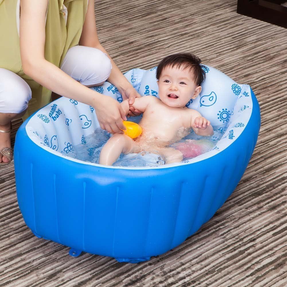 Vaschetta Gonfiabile Per Bagno Bambini - Per 0-3 Anni, Blu, Doccia Idromassaggio - Foto 13