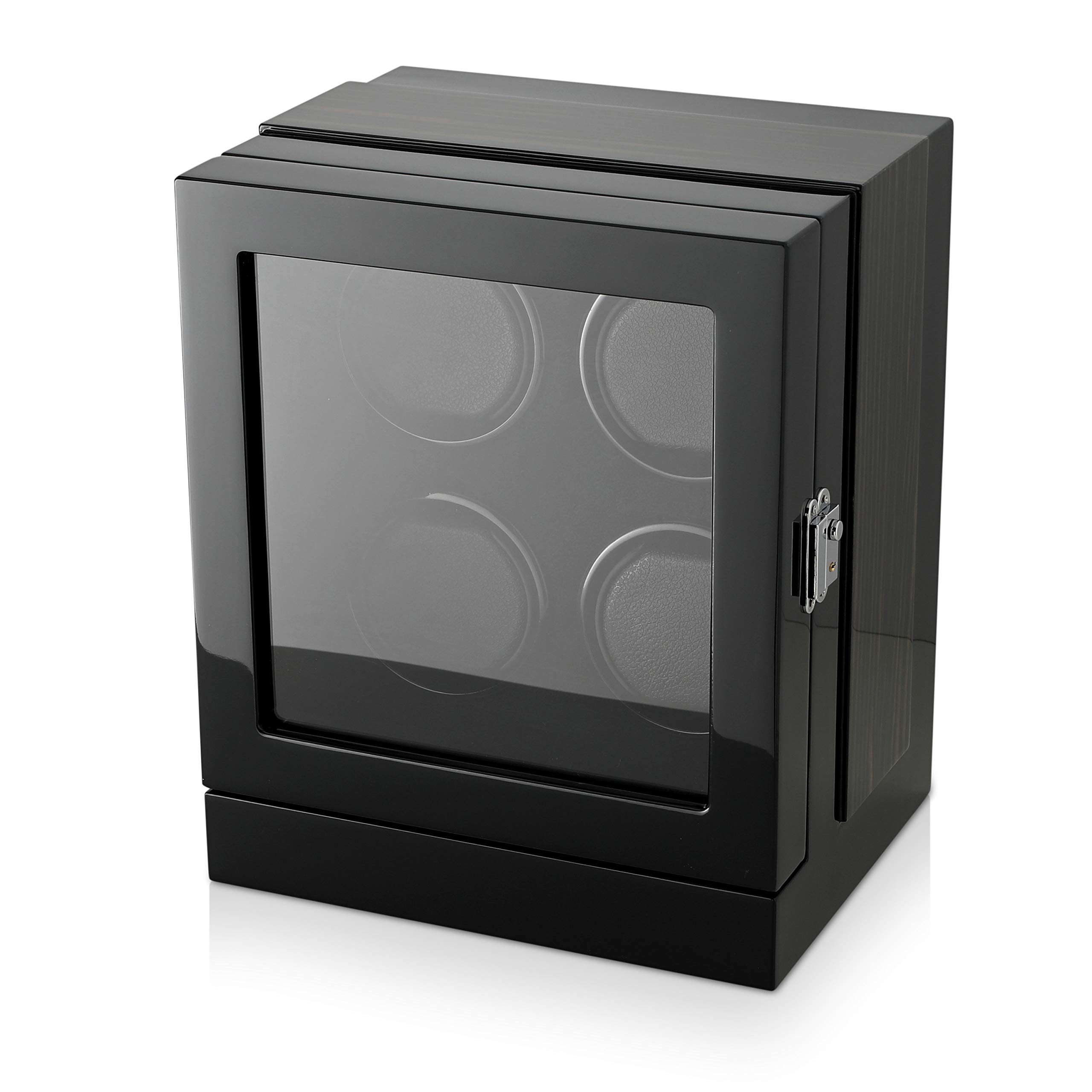 Watch Winder for 4 Watches with Customisable Winding Mode and LED Backlight