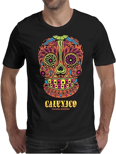 Amazon Com Men S T Shirts Calexico Tucson Arizona Skull Casual O