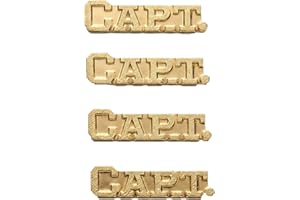 TROPHY HUT Captain Pin 25 Inch High by 1.5 inches long Captain Chenille Pin. Package of 4.