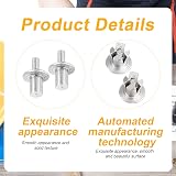 PEUTIER 100pcs Aluminum Hammer Drive Rivets Round Head Solid Knock Type view 4