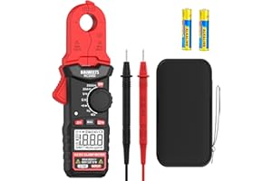 KAIWEETS Digital Clamp Meter with Round Jaw, Automotive Multimeter, NCV, 2000 Counts, Amp Voltmeter, Accuratly Measure AC/DC Current & Volatge, Resistance, Diode, Capacitance, Continuity, Frequency