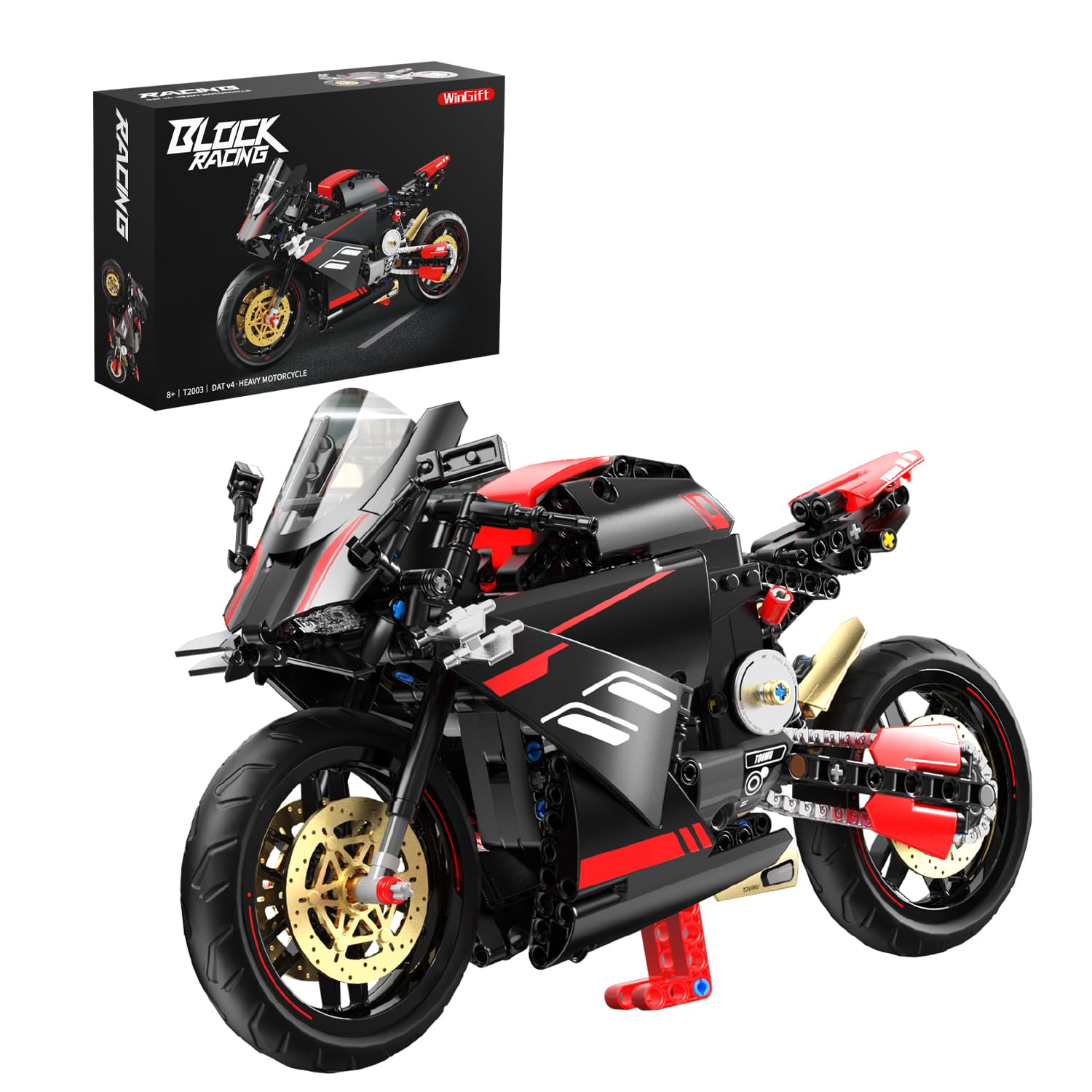 Photo 1 of ***MISSING PIECES*** WINGIFT 1:8 Motorcycle Building Set,426 PCS Collectible Motorcycle Display Model Building Kit,Motorbike Toy Collection Brick Kit for Boys Girls,Christmas Birthday Gift for Adults Teens and Kids 8-14+