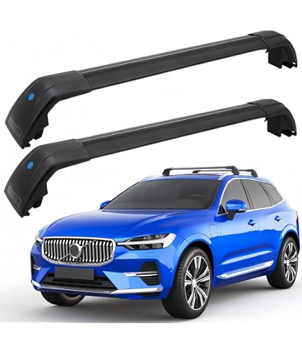 FengYu Lockable Roof Rack Cross Bars 260lbs Compatible with Volvo XC