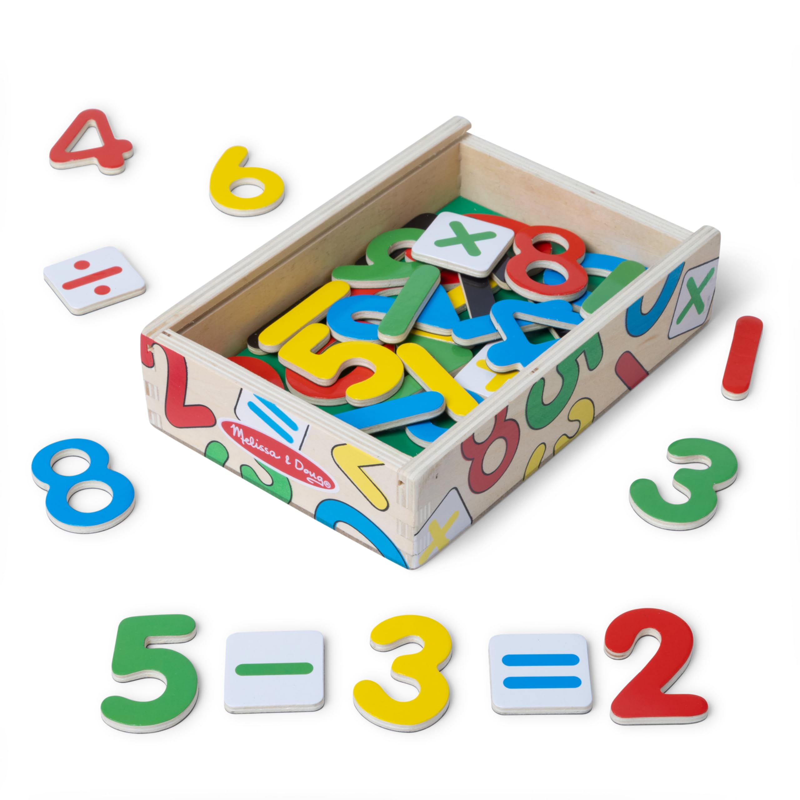Photo 1 of Melissa & Doug 37 Wooden Number Magnets in a Box