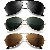 KALIYADI Polarized Aviator-Sunglasses-for-Men Women Mens-Sunglasses: Lightweight Polit Sun Glasses Upgraded UV400 for Driving