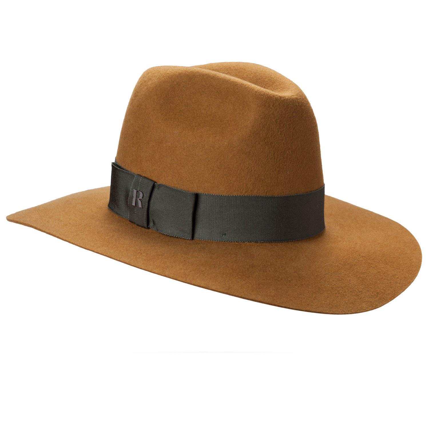 beige trilby hat