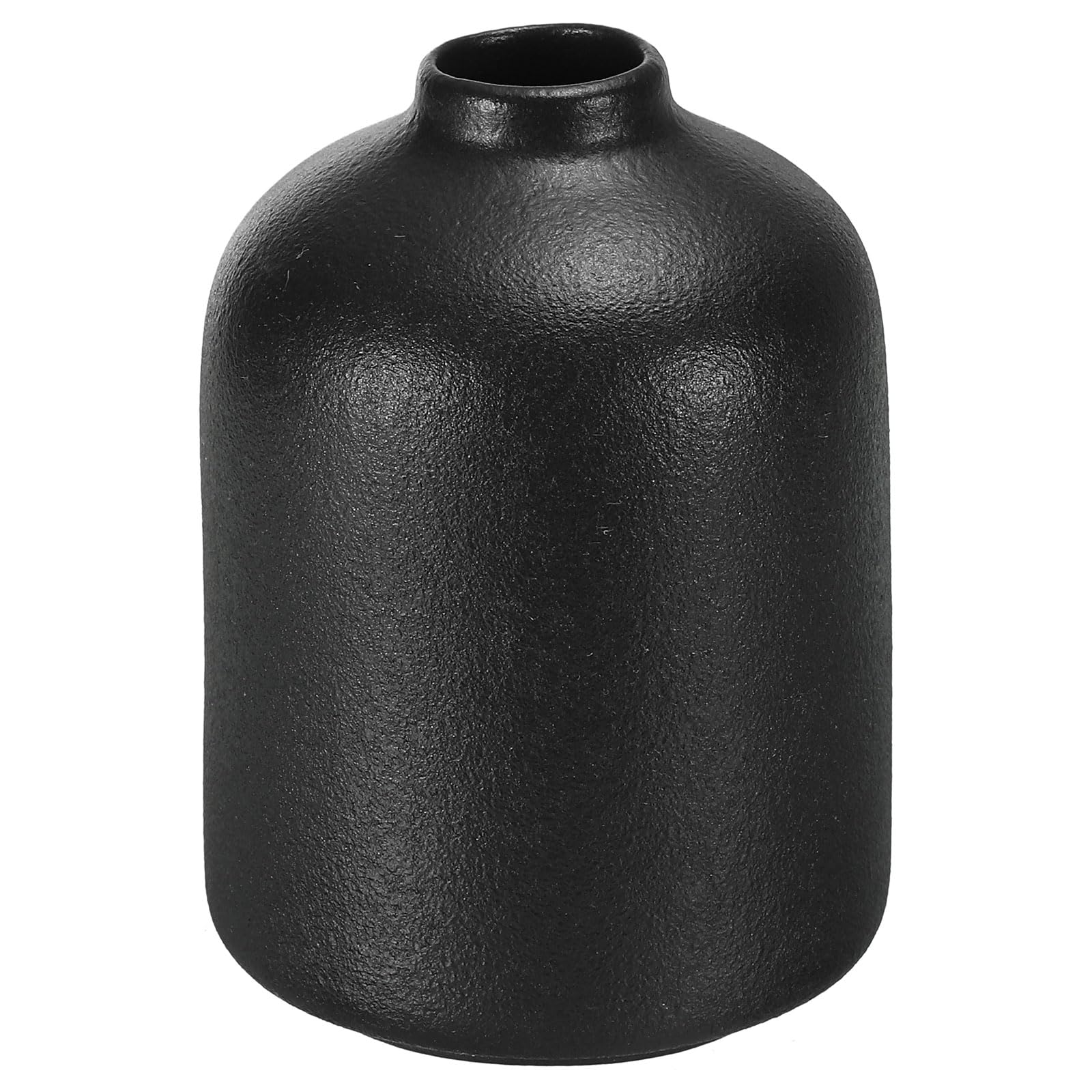 PATIKIL Flower Vase, Ceramic Vases for Flowers Minimalist Floral Vase Table Centerpieces for Home Room Decoration, Black