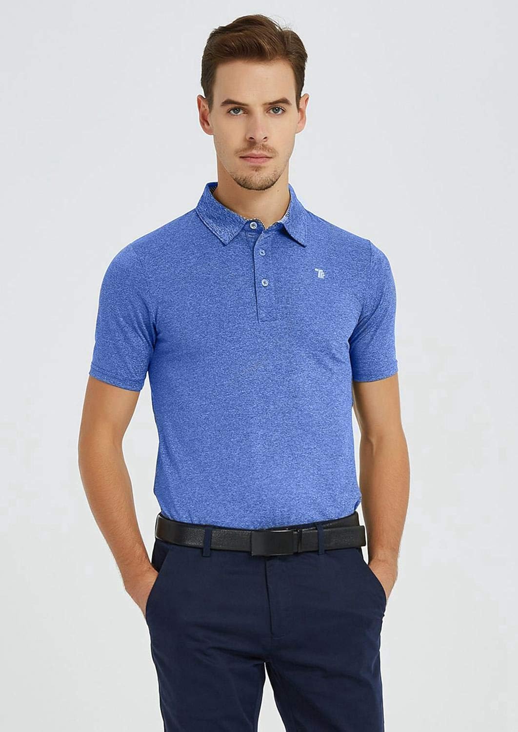 Rdruko Men's Polo Golf Shirts Quick Dry Moisture Wicking Running Training Casual Shirts 2 Pack at  Men’s Clothing store