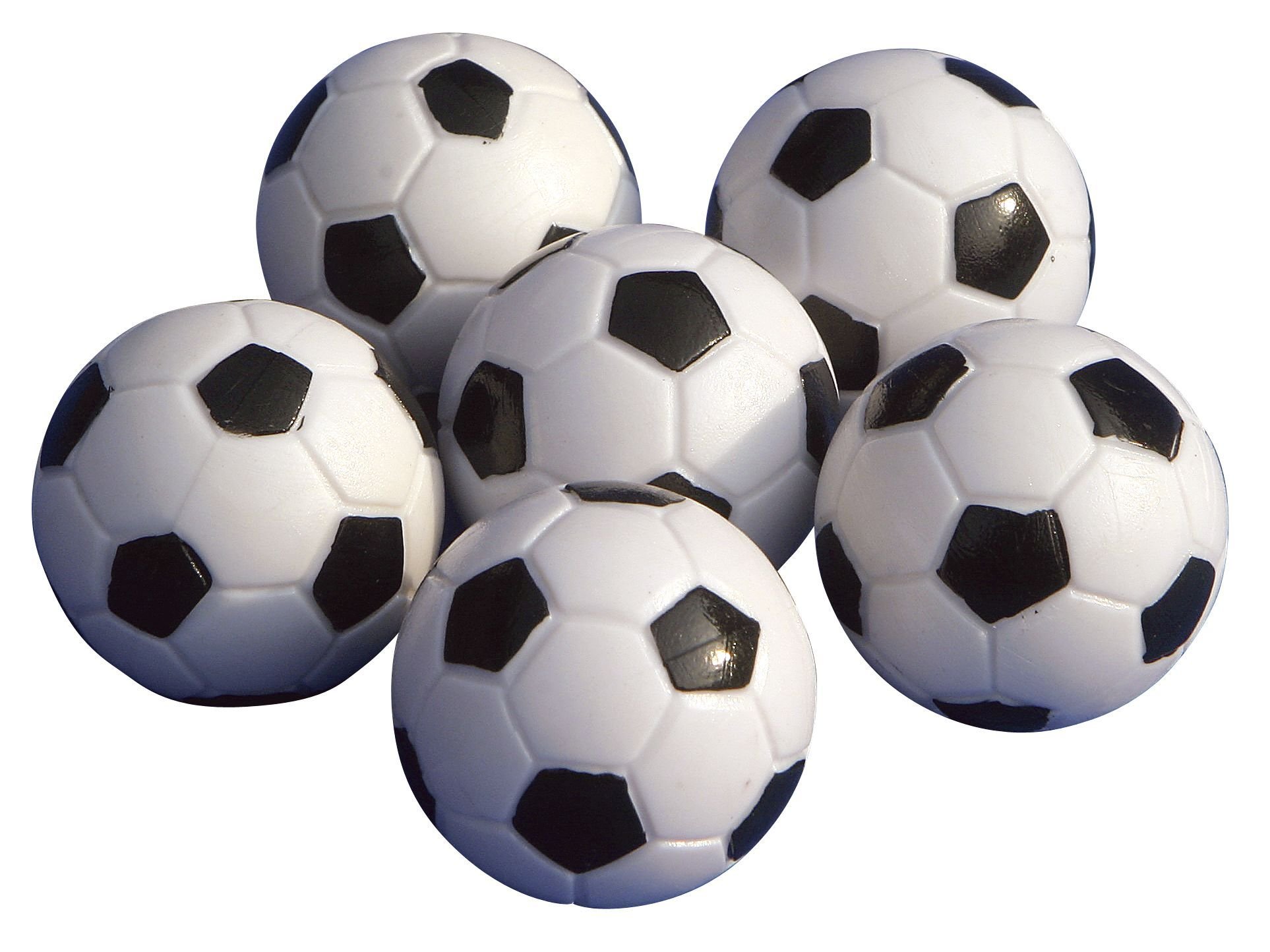 Hotportgift Gamesson Table Football Balls (Pack of 6) - Black/White, 32 mm