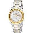 Seiko Men's SNKE54 5 Automatic White Dial Two-Tone Stainless Steel Watch