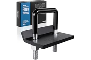 RETRUE Anti Rattle Hitch Tightener 1.25", 2", 2.5", Rubber Coated Hitch Stabilizer for Trailer Accessories, Hitch Clamp Reduce Movement on Hitch Mount Hitch Tray Cargo Carrier Bike Rack,Black