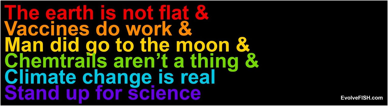 Earth is Not Flat Bumper Sticker - [11" x 3"]