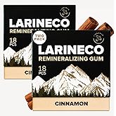 Larineco Remineralizing Gum with Nano Hydroxyapatite & Xylitol – Sugar-Free Xylitol Gum – Plastic-Free, Dye-Free, Aspartame-Free – Natural Base – 36 Pieces, Cinnamon