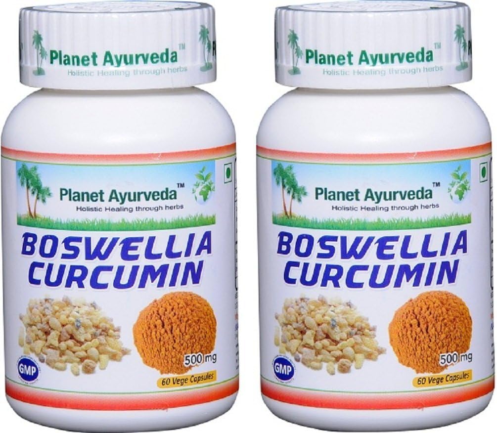 Boswellia Curcumin 2 Bottles (Each 60 Capsules, 500mg