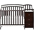 Dream On Me Casco 3-in-1 Mini Crib & Changing Table, Espresso