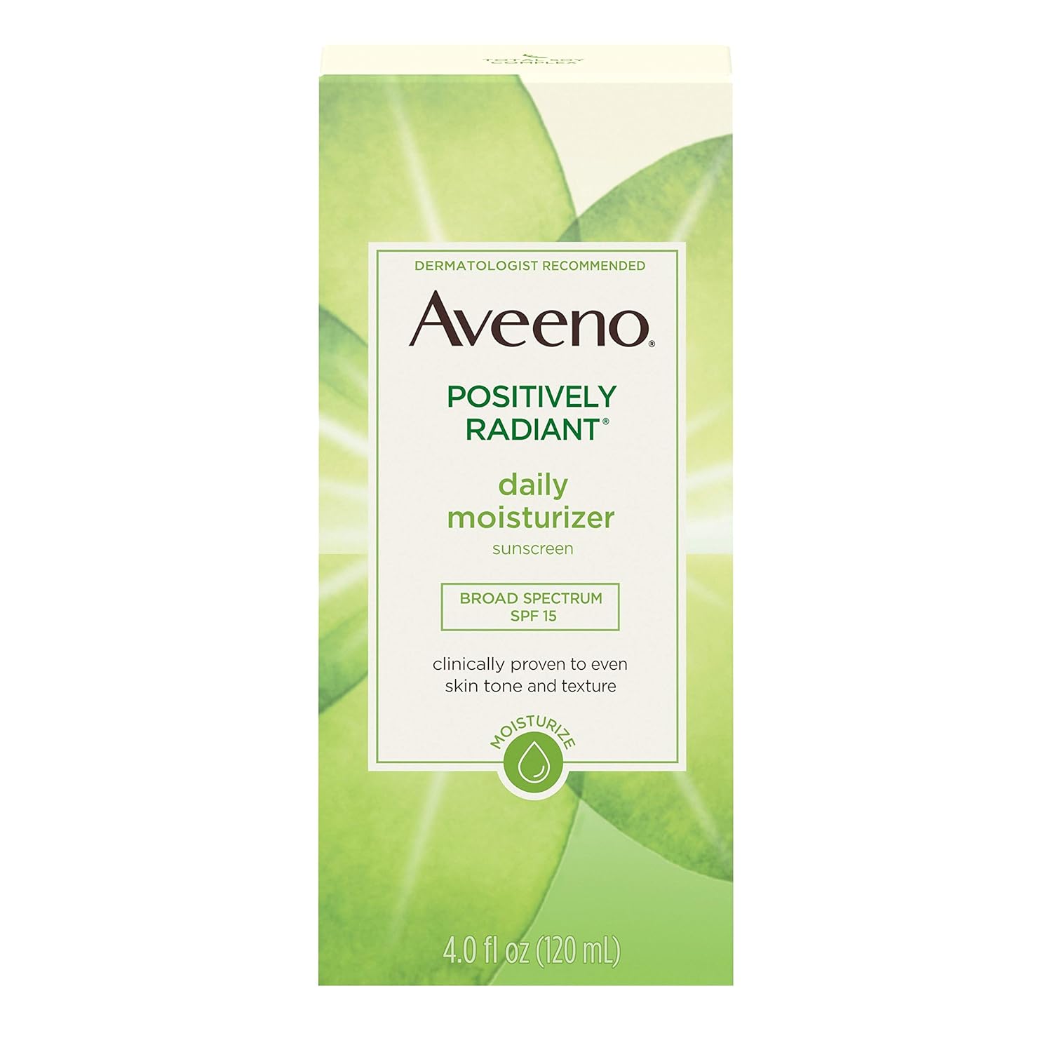 aveeno positively radiant daily moisturizer spf 15 para que sirve