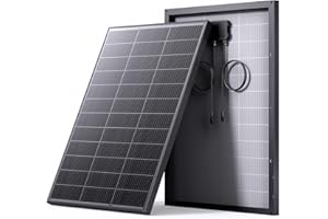 Callsun N-Type 16BB Mini 100 Watt Solar Panel, Compact 12V 100W Solar Panel, 25% High Efficiency Monocrystalline PV Module,for RV,Van,Pickup Truck,Camping,Rooftop,Home,Off-Grid Cabin,Greenhouse(1PCS)