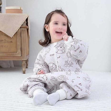 Amazon Co Jp 秋と冬 子 アンチキック プリント生地 スプリットレッグ 赤ちゃんジャンプスーツ ベビーパジャマ 寝袋 2 Tog 服 ファッション小物