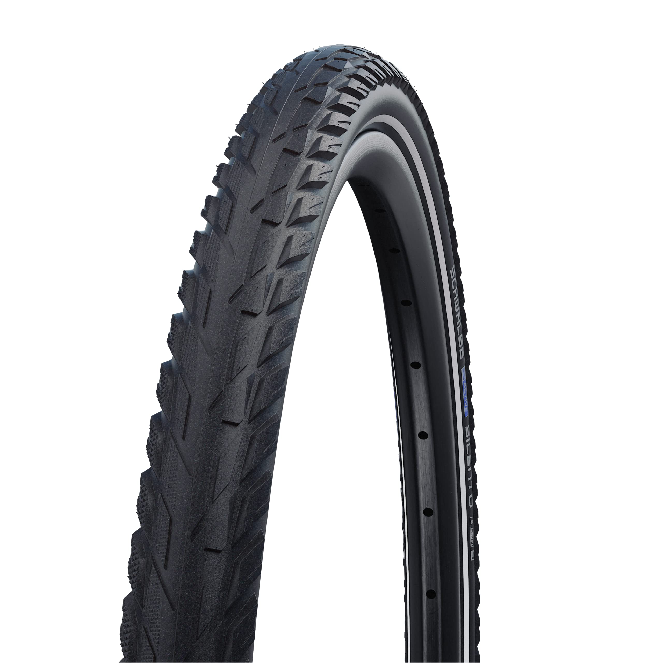 Schwalbe 318690 - tire silento 26x1.75 k-guard hs421 rigida negro con reflectante 47-559