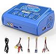 LiPo Battery Charger RC Balance Fast Battery Charger Discharger 80W 6A Smart Digital Battery Pack Charger for 1S-6S LiPo Life
