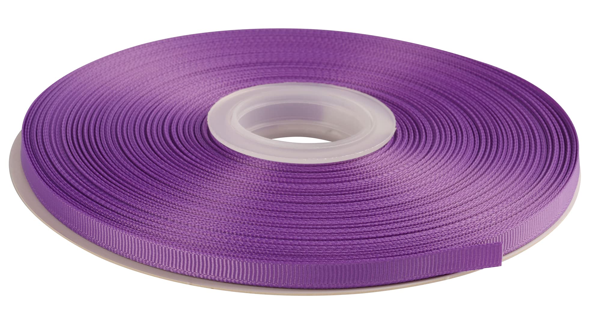 AVANAVA 6mm Wide Grosgrain Ribbon - 45 Meters, Ideal for Gift Wrapping, Hair Bows, Home Decor, Flower Arrangement (463-Grape)