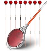 Meboyz 2-Way Reflective Driveway Markers, Plow Markers (Pack of 8), 48 Inch Fiberglass Rod, Red, Reflective Fiberglass Rod with Adjustable Length