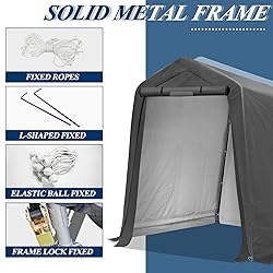 COVERONICS 6' x 7' Outdoor Storage Shed - Heavy