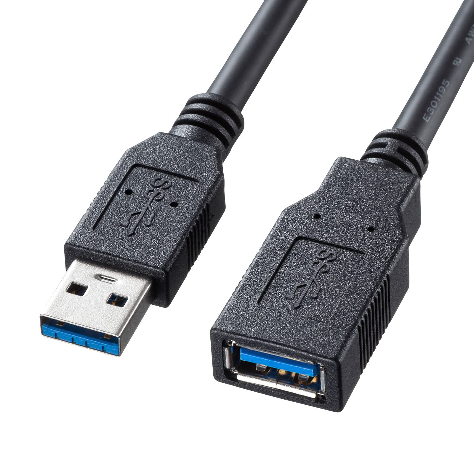 サンワサプライ USB3.0延長ケーブル ブラックの商品画像