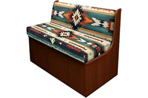 SUITOSELFY RV Dinette Cushion Covers Aztec Geometric Camper Cushion Covers Dinette Booth Set South Western RV Seat Covers for Travel Trailer Couch Sofa,1 Bench Cover and 1 Backrest Cover