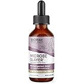 BIORAY Daily Microbe Slayer - 2 fl oz - Promotes Balance of Intestinal Microbes & Nourishes the Liver - Non-GMO, Vegetarian, Gluten Free