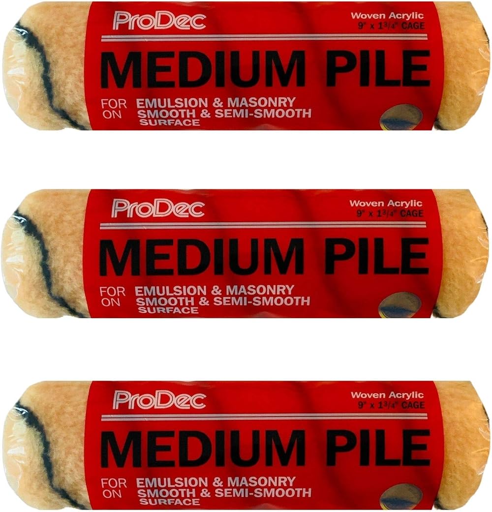 ProDec 9 inch x 1.75 inch Medium Pile Roller Sleeves 3 Pack