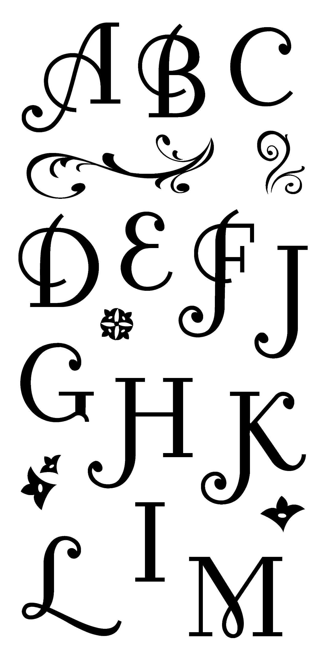 Wood Mounted Stamps Inka Coffee House Alphabet Clear Stamp