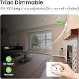 ALUSSO 6 pack 7W LED Downlights 3000K 4000K 6500K Dimmable IP65 view 6
