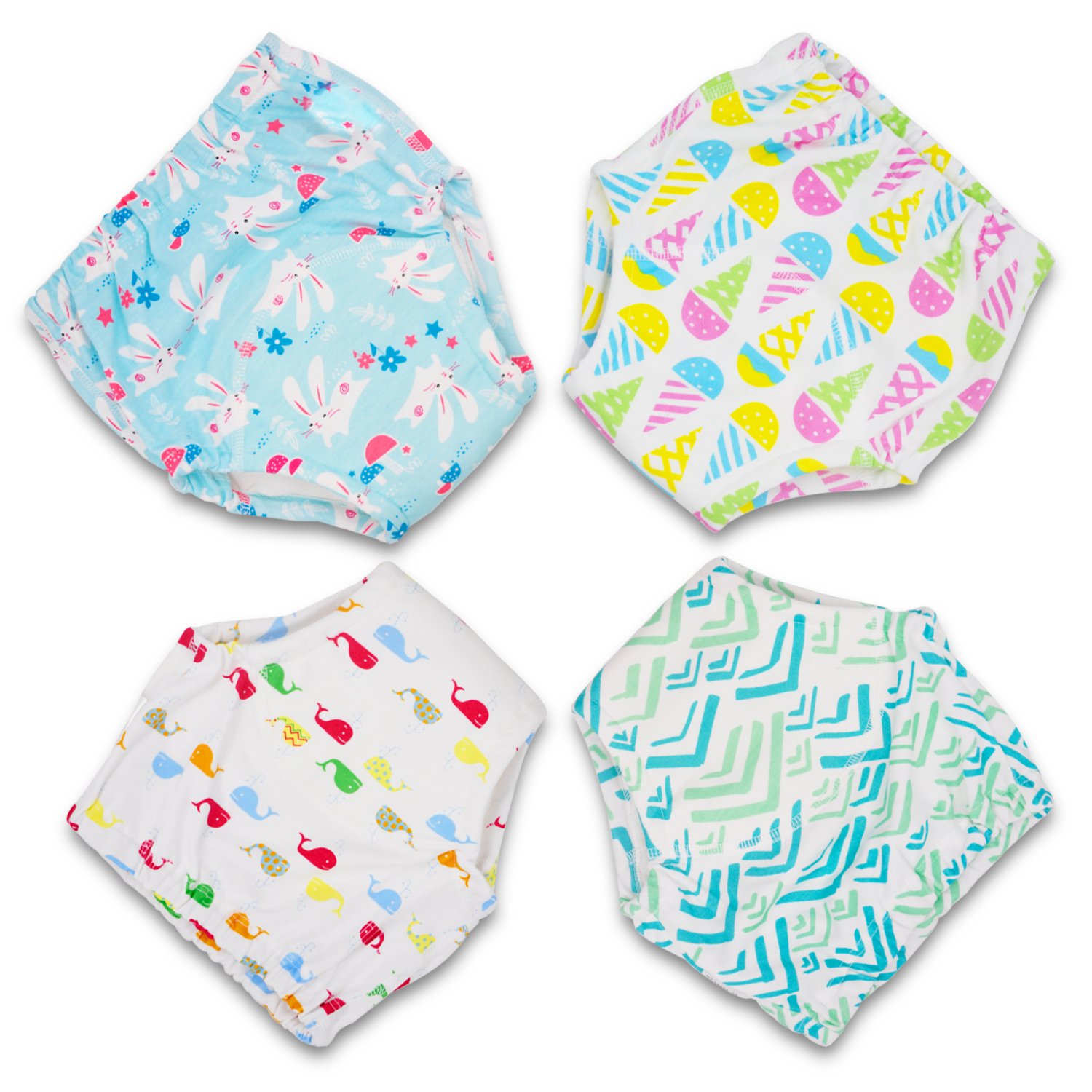 MooMoo Baby 4 Pack Potty Training Pants for Baby and