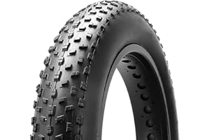 MOHEGIA Fat Bike Tire: 20x4.0/26x4.0 inch Fat Tire,High-Performance and All-Terrain Folding Replacement MTB Bicycle Tire with Street or Trail Riding