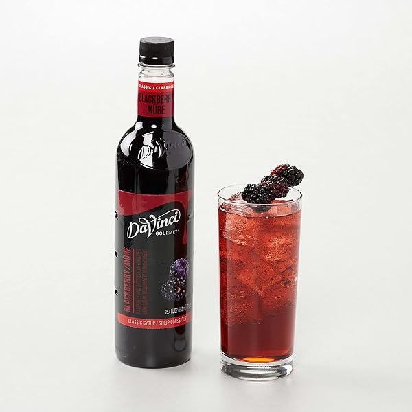 DAVINCI GOURMET CLASSIC BLACKBERRY SYRUP, 25.4 FLUID OUNCES (PACK OF 1)