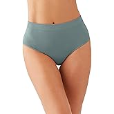 Wacoal Women's B-Smooth Seamless Full Coverage Brief Panty, 838175, Stormy Sea, Large