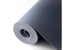 wohomuke Shelf Liner,12 inch x 20 ft Kitchen Cabinets Liner Non-Stick Drawer Mats EVA Protector Shelving Cupboard Lining (Gra