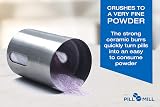 Pill Mill Pill Crusher Metal Grinder Elongated Crank Travel Powdered Pills view 2