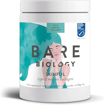 Bare Biology Pure Skinful Marine Collagen Powder - 5000mg Type I Collagen