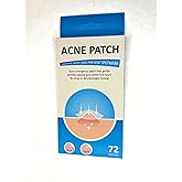Hydrocolloid Acne Patches, 72 Count – Invisible & Waterproof Pimple Patches with Strong Adhesion, Gentle on Skin – for Whiteheads & Blemishes | GXZ Health