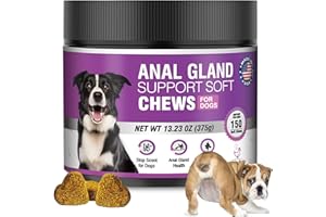 TTIXRL Dog Anal Gland Soft Chews 150 Stop Scoot for Dogs Supports Anal Gland Bowel Function Digestive Health Fiber Pumpkin Supplement for Dogs Pet Diarrhea Bowel Support Probiotics Digestive (Chicken Flavor)