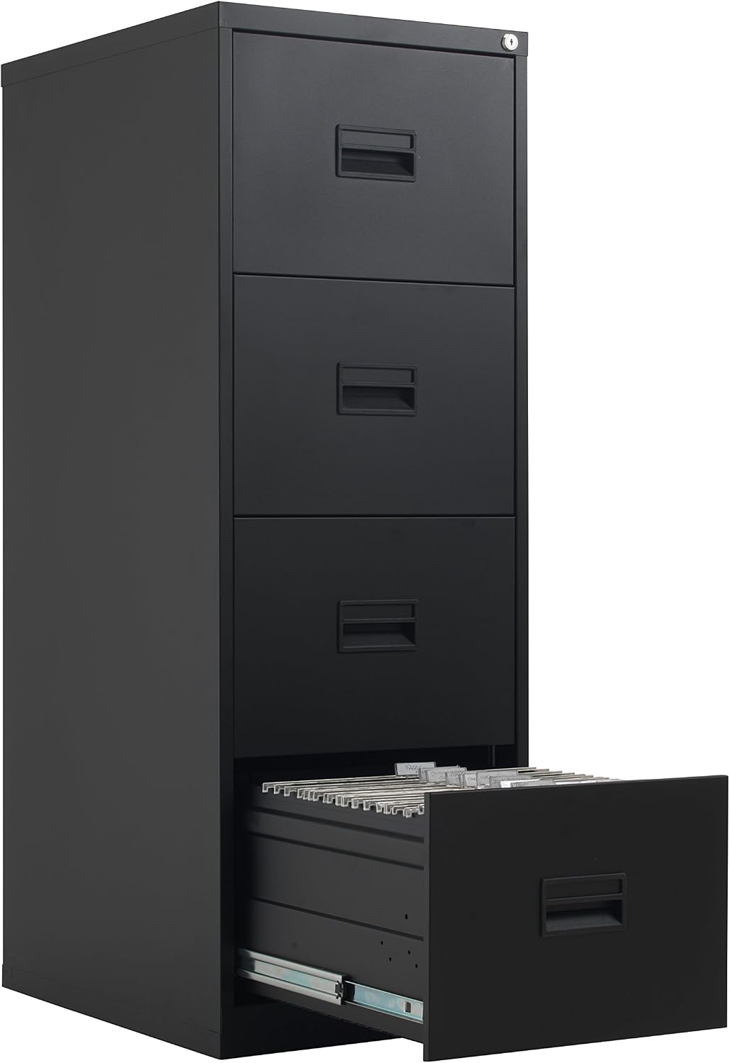 Office Hippo Heavy Duty Steel Filing Cabinet, 4 Drawer Filing Cabinet, Fully Welded Construction with 40kg Drawer Tolerance - Image 5