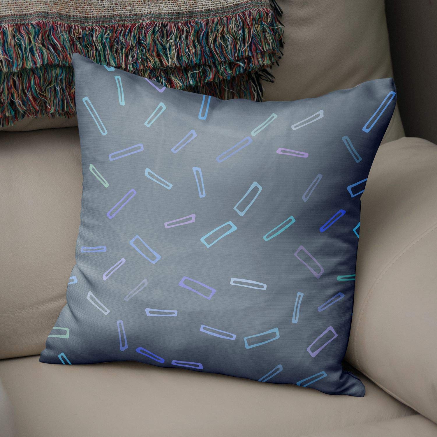 Bonamaison Decorative Cushion Cover Random Pattern, Throw Pillow Covers, Home Decorative Pillowcases for Livingroom, Sofa, Bedroom, Size:43X43 Cm - Designed and Manufactured in Turkey