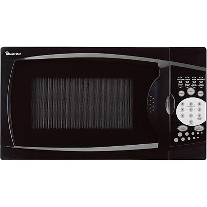 Magic Chef MCM770B 0.7 Cu. Ft. 1000W Black Countertop Microwave Oven. 7