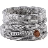 Peecabe Baby Boys Knitted Scarves Warm Toddler Girl Infinity Scarf Kids Soft Chunky Neck Warmer for Fall Winter