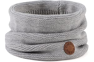 Peecabe Baby Boys Knitted Scarves Warm Toddler Girl Infinity Scarf Kids Soft Chunky Neck Warmer for Fall Winter
