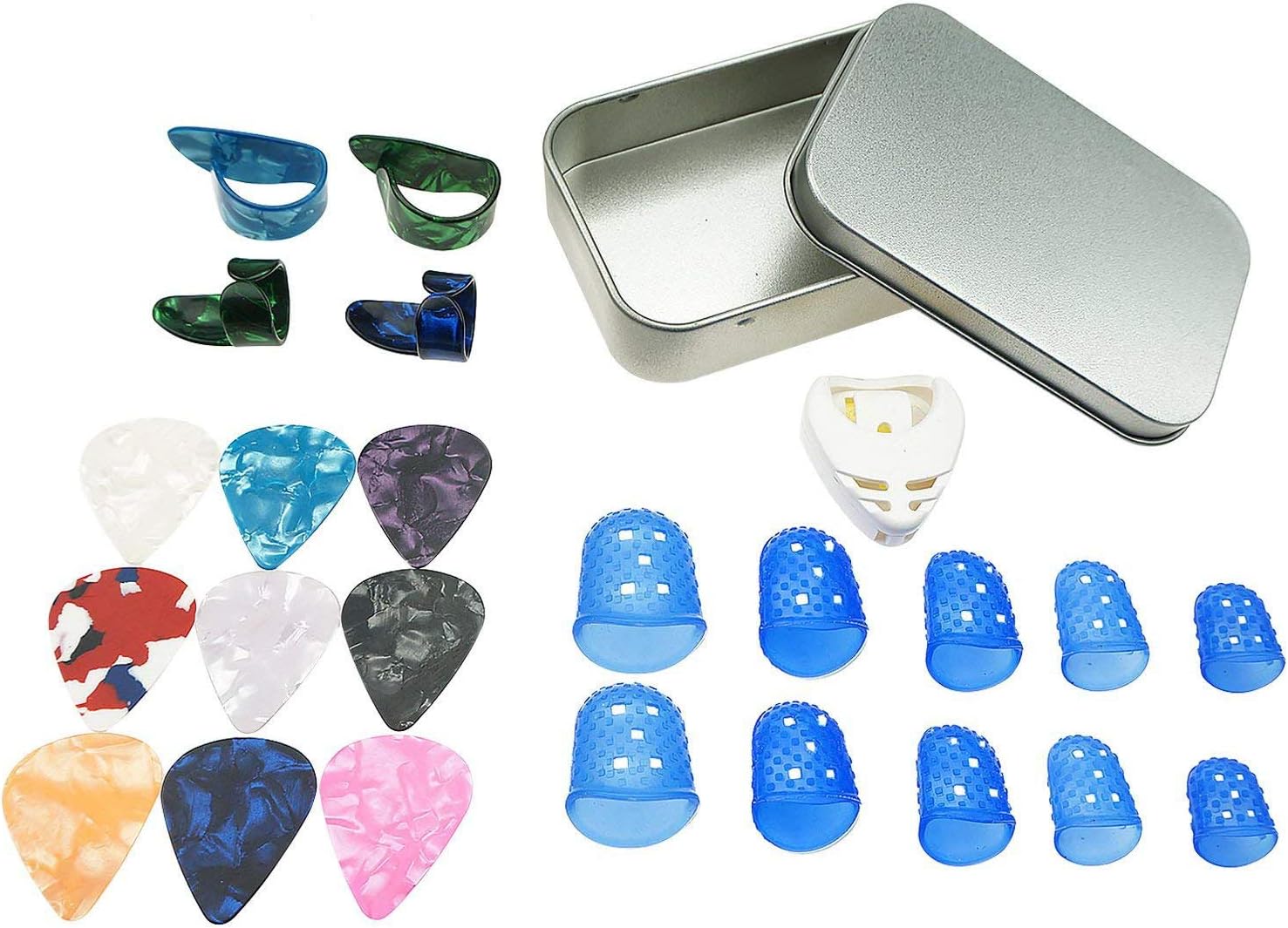 Finger Thumb Picks,Guitar Finger Protectors,Guitar Picks