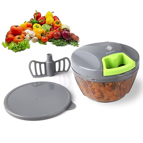 Brieftons QuickPull Food Chopper Powerful Manual HandHeld Chopper